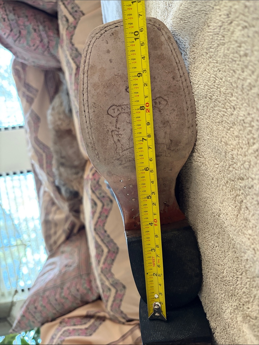 Tanner Mark Brown Leather Western Boots - Picture 14 of 16